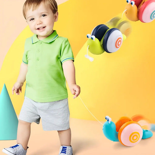 Juguete Interactivo Bebés Y Niños Caracol Arrastre Luces Led