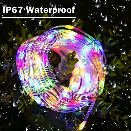 Pack X2 Manguera Luces Led De Navidad 10 Metros Decorativa