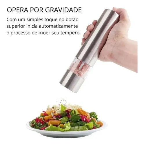 Molinillo Eléctrico De Sal Y Pimienta De Acero Inoxidable