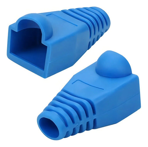 Cable Utp Ethernet Rj45 Cat5 10m Azul Cobre Conectores Internet Lan