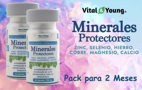 Minerales Protecto Zinc Selenio Hierro Cobre Magnesio Calcio Sin Sabor