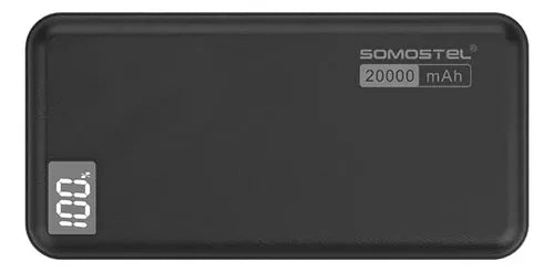 Batería Externa Somosted Portátil 20000 Mah Carga Rápida Usb-c Negro Y Blanco