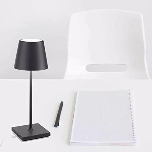 Lámpara De Mesa Led Inalámbrica Con Batería Recargable Usb