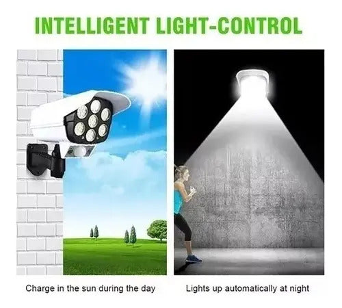 Aplique Solar Led Con Sensor Movimiento Exterior 77 Leds Blanco