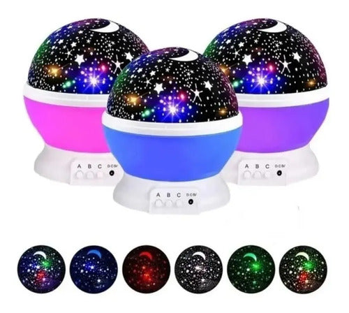 Proyector Espanta Cuco Lámpara Luz Led Cielo Estrella Niños