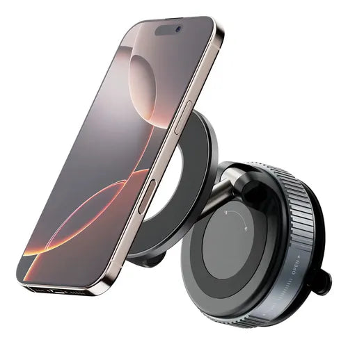 Base Celular Magnética Con Ventosa Ultra Fuerte Para Auto Color Negro