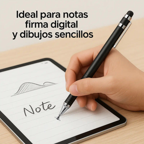 Lápiz Táctil Doble Puntero Y Touch Para Tablet Smartphone