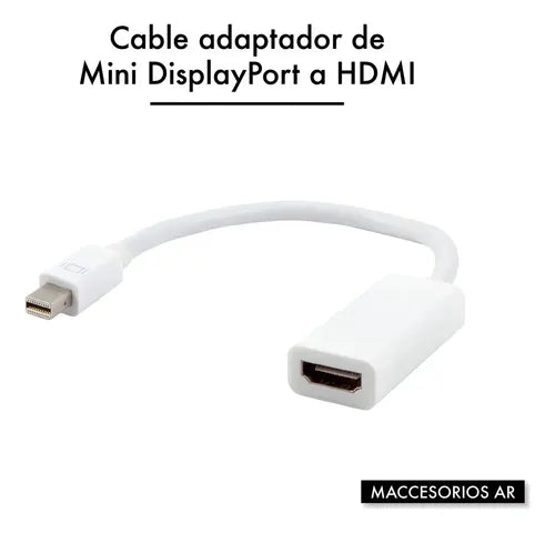 Adaptador Mini Displayport Thunderbolt Hdmi Color Blanco