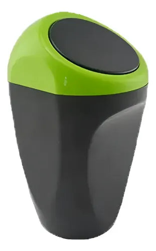 Mini Basurero Auto Portátil Organizador Automático Negro Verde