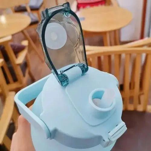 Termo Motivacional Capacidad 2 Litros Botella Color Menta