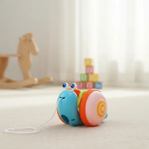 Juguete Interactivo Bebés Y Niños Caracol Arrastre Luces Led