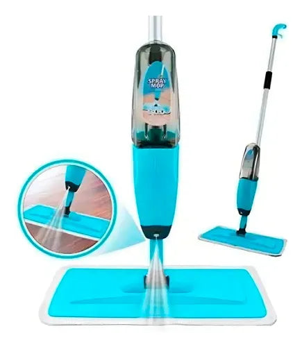 Mopa Spray Rociador Trapeador Pisos Azul