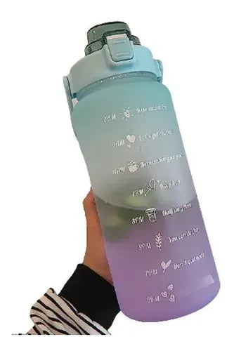 Termo Motivacional Capacidad 2 Litros Botella Color Menta