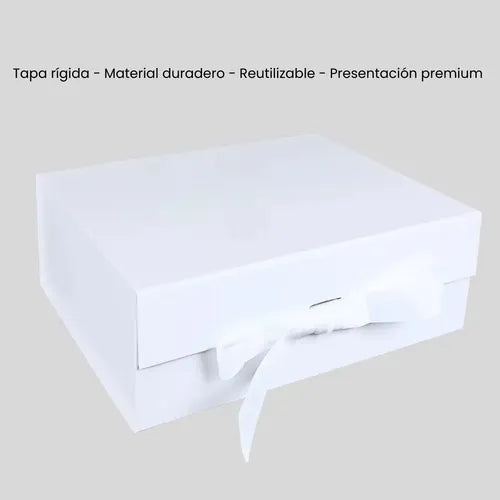 Caja De Tapa Premium Tapa Dura Gift Box Color Blanco