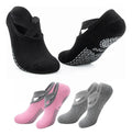 Calcetines Antideslizantes Comodos Yoga Pilates Set X3 3 Colores Unicolor Unica
