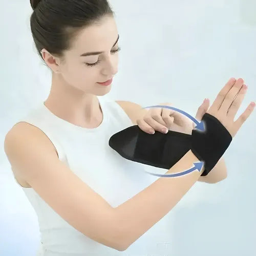 Muñequera Guante Térmico Tunel Carpiano Tendinitis Artritis Negro Ajustable