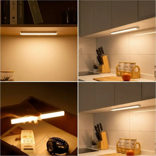 Barra Luz Led Con Sensor Movimiento 15cm Intelligent Light Amarillo
