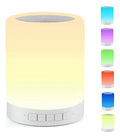 Parlante Portátil Táctil Bluetooth Con Luces Led Blanco
