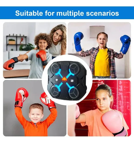 Maquina Boxeo Musical Bluetooth Golpe Rítmico 8 A 12 Años
