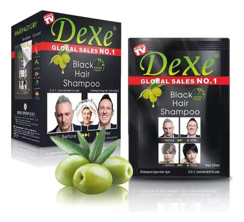 Champo Dexe Tinte Orgánico Instantáneo Cubre Canas 10 Piezas