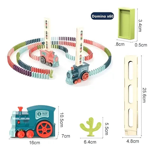Juego De Tren Domino Eléctrico Luz Sonido Juguete Educativo