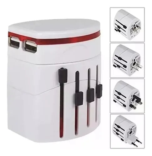 Adaptador De Corriente De Viaje Universal Usb Doble Puerto