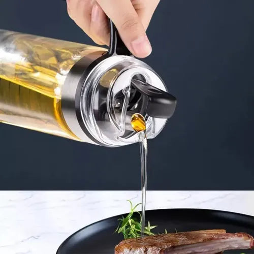 Botella Dispensadora De Vidrio Tapa Automática Con Mango