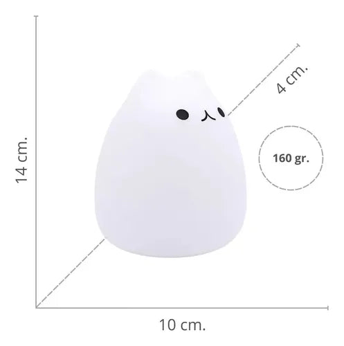 Lámpara De Noche De Silicona Espanta Cuco Squishy Animales