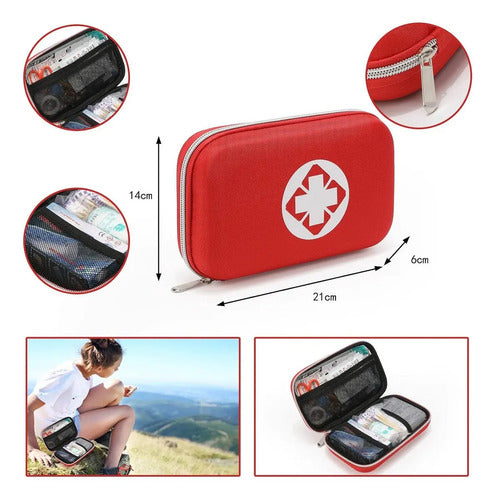 Kit De Emergencia Botiquín Primeros Auxilios Curación Auto