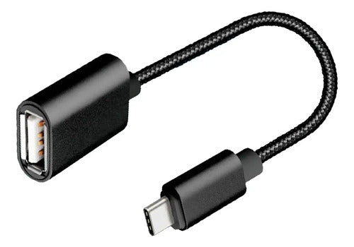 Cable Otg Tipo C De Metal Para Pendrive Mouse Teclado