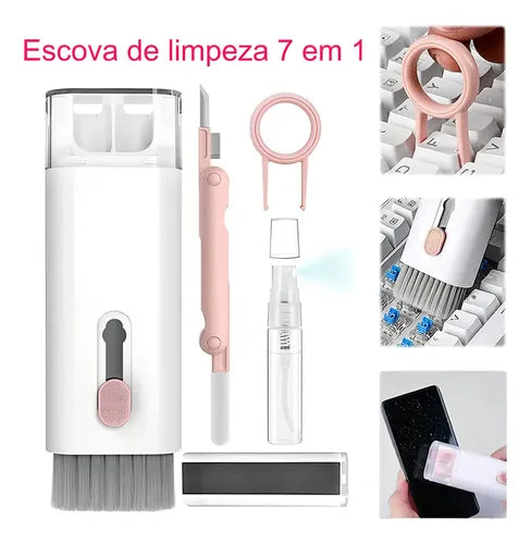 Kit Limpieza Vassourinha De Celular Multifuncional Para Auriculares Y Dispositivos