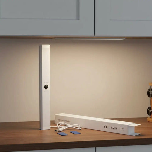 Barra Luz Led Con Sensor Movimiento 21cm Intelligent Light Amarillo