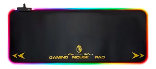 Mouse Pad Gamer Rgb Led Colores Xxl S4000 80x30cm 4mm Usb Negro