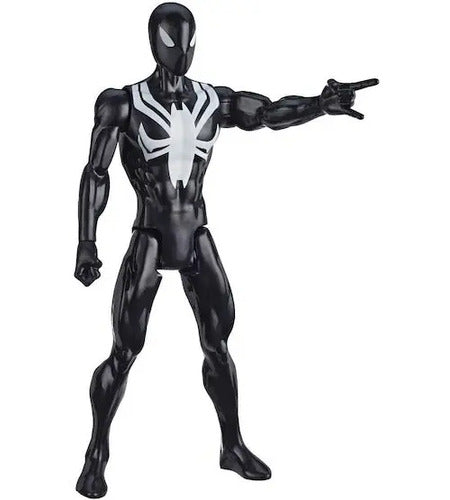 Figura Titan Hero Black Suit Warriors Marvel Hasbro