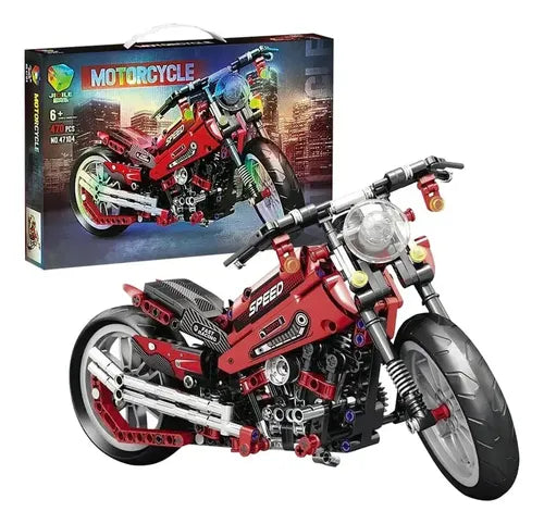 Motocicleta Armable Juguete Armable Kit Bloques Construcción