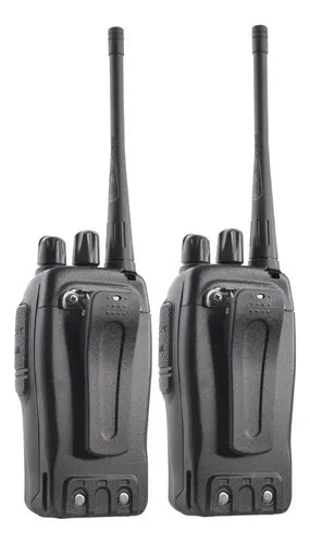 Pack X2 Radio Transmisor Baofeng 6km Can Sos Negro