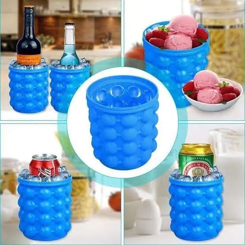 Molde Para Hacer Hielo Cubeta De Silicona