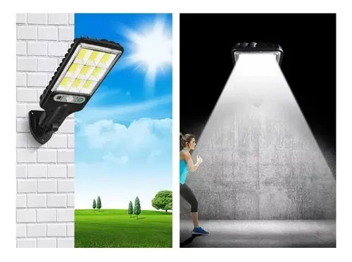 Pack 4 Focos Led Exterior Con Sensor Reflector Solar Negro Blanco