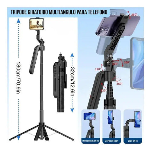 Trípode Con IA Seguimiento Automático Para Celular Y Cámara
