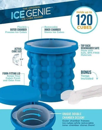 Molde Para Hacer Hielo Cubeta De Silicona