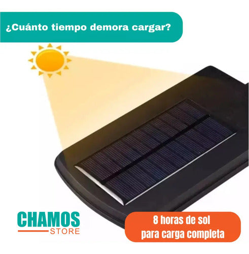 Pack 4 Foco Solar Led Exterior Con Sensor De Movimiento Ip65 Negro