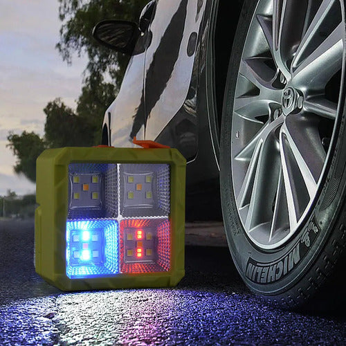 Mini Lampara Emergencia Solar Portátil Recargable 100w Usb Verde Claro