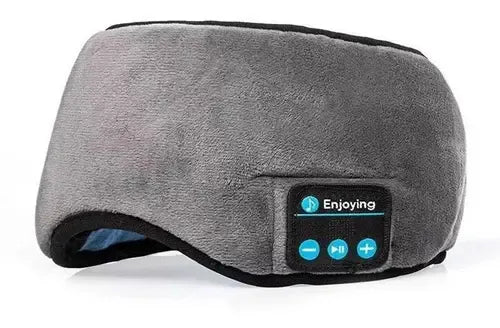 Antifaces Auriculares Dormir Bluetooth Música Gris Ónix