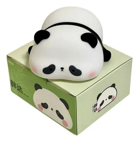 Lámpara De Silicona Panda Lampara De Noche Espanta Cuco Blanco