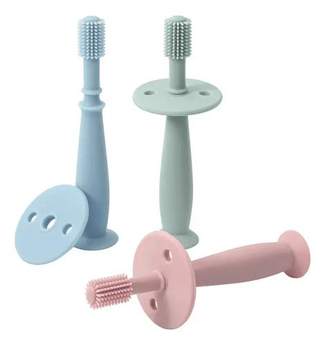 Cepillo De Dientes Silicona Suave Bebe Mordedor Libre Bpa