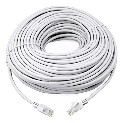 Cable De Red 40 Metros Cat6 Rj45 4par Interior Armado 24awg
