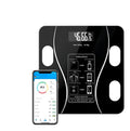 Balanza Pesa Digital Bluetooth Inteligente App Smart Baño Negro