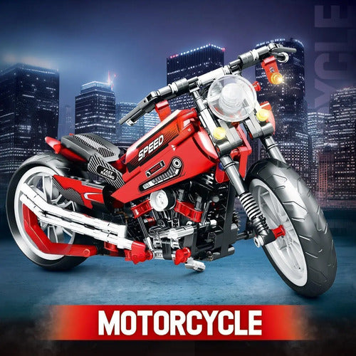 Motocicleta Armable Juguete Armable Kit Bloques Construcción