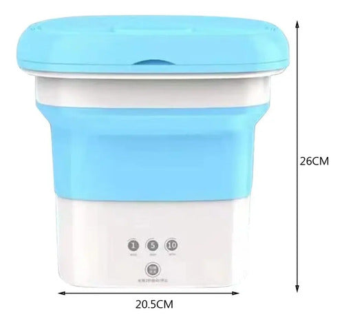 Mini Lavadora Portatil Plegable Personal Ligera Automática