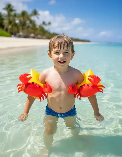 Salvavidas Niña Brazos Flotador Inflable Niños Piscina Alita